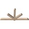 Ekena Millwork Kennewick Smooth Timber Gable Bracket, Douglas Fir, 60"W x 30"H x 3 1/2"D x 3 1/2"F, 12/12 Pitch GBW060X30X0404KEN00SDF - alternate 5